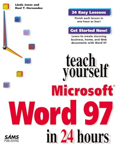 Imagen de archivo de Teach Yourself Microsoft Word 97 in 24 Hours a la venta por Better World Books