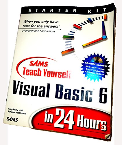 Imagen de archivo de Sams' Teach Yourself Visual Basic 6 in 24 Hours (Teach Yourself) a la venta por Wonder Book