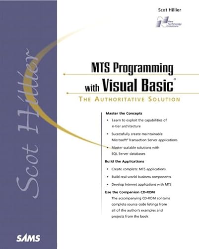 9780672314254: MTS Programming With Visual Basic
