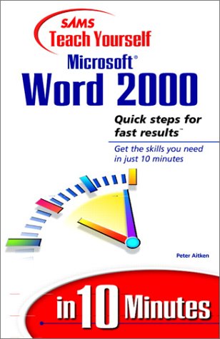 9780672314414: Sams Teach Yourself Microsoft Word 2000 in 10 Minutes