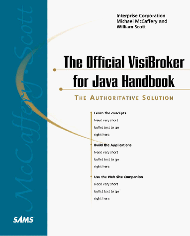 Beispielbild fr The Official VisiBroker for Java Handbook (Professional S.) zum Verkauf von WorldofBooks