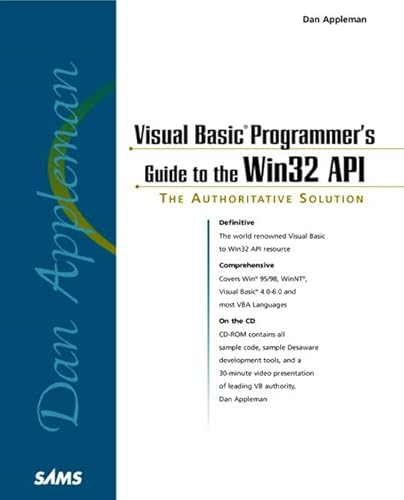 Imagen de archivo de Dan Appleman Visual Basic Programmer's Guide to the Win32 API (Book with CD-Rom) a la venta por WorldofBooks