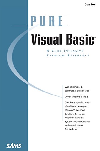 Beispielbild fr Pure Visual Basic zum Verkauf von Better World Books
