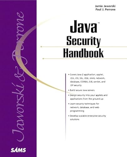 Stock image for Java Security Handbook (Sams Professional) for sale by medimops