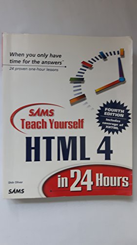 Stock image for Sams Teach Yourself HTML 4 in 24 Hours for sale by WorldofBooks