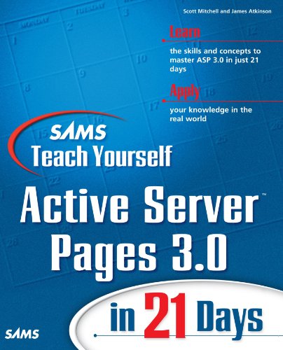 Beispielbild fr Sams Teach Yourself Active Server Pages 3.0 in 21 Days (Sams Teach Yourself.in 21 Days (Paperback)) zum Verkauf von AwesomeBooks