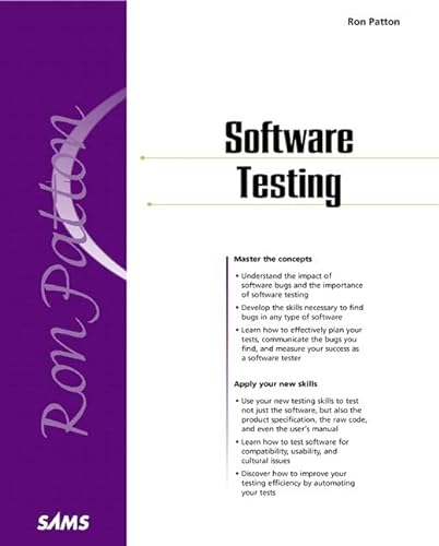 Beispielbild fr Software Testing zum Verkauf von Wonder Book