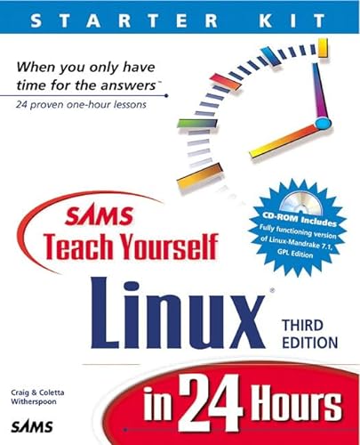 Beispielbild fr Sams Teach Yourself Linux in 24 Hours with CDROM (Sams Teach Yourself.in 24 Hours) zum Verkauf von medimops