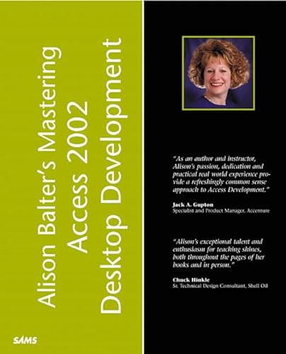 Stock image for Alison Balter's Mastering Access 2002 Desktop Development for sale by Better World Books