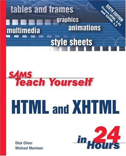 9780672325205: Sams Teach Yourself Html & Xhtml in 24 Hours