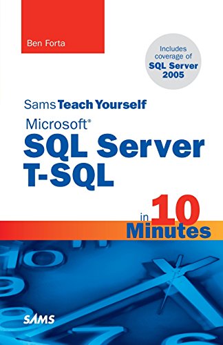 Imagen de archivo de Sams Teach Yourself Microsoft SQL Server T-SQL in 10 Minutes a la venta por WorldofBooks