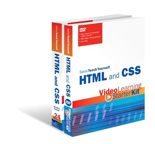 9780672330919: Sams Teach Yourself HTML and CSS in 24 Hours: Video Learning Starter Kit