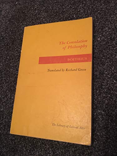 Imagen de archivo de Consolation of Philosophy a la venta por ThriftBooks-Dallas