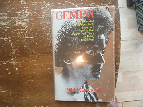 9780672514227: Gemini: An Extended Autobiographical Statement on My First Twenty-Five Years of Being a Black Poet