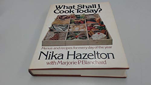 Beispielbild fr What Shall I Cook Today? zum Verkauf von Better World Books