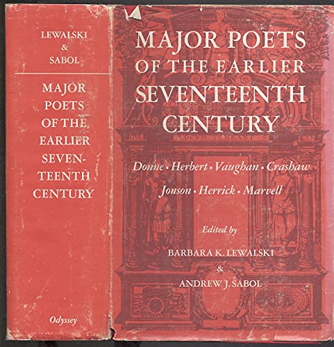 Imagen de archivo de Major Poets of the Earlier Seventeenth-Century a la venta por ThriftBooks-Atlanta