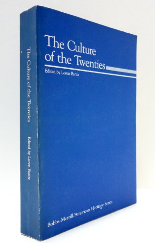 Beispielbild fr The Culture of the Twenties zum Verkauf von BookDepart