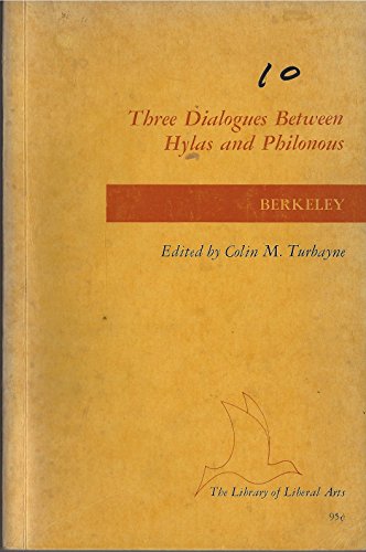 Imagen de archivo de BERKELEY Three Dialogues Between Hylas and Philonous a la venta por Gian Luigi Fine Books
