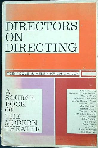 Imagen de archivo de Directors on Directing by Cole, Toby, Chinoy, Helen K. (1963) Paperback a la venta por Open Books