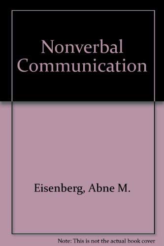 Stock image for Nonverbal Communication for sale by POQUETTE'S BOOKS