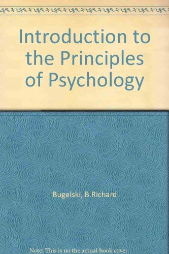 Stock image for An introduction to the principles of psychology;: An essay concerning understanding humans for sale by Wonder Book