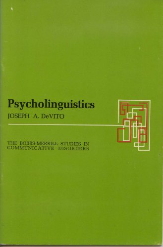 Beispielbild fr Psycholinguistics zum Verkauf von Better World Books: West