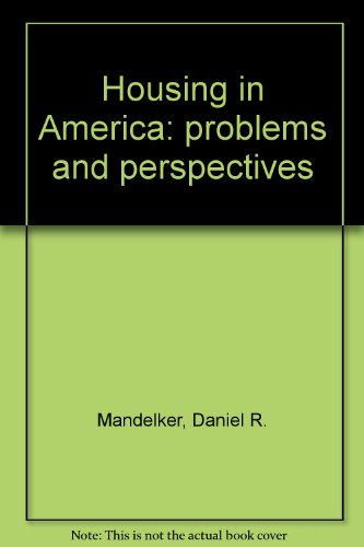 Beispielbild fr Housing in America: problems and perspectives zum Verkauf von HPB-Red