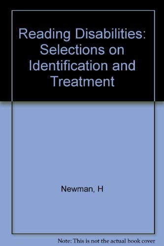 Imagen de archivo de Reading Disabilities: Selections on Identification and Treatment, a la venta por HPB-Red