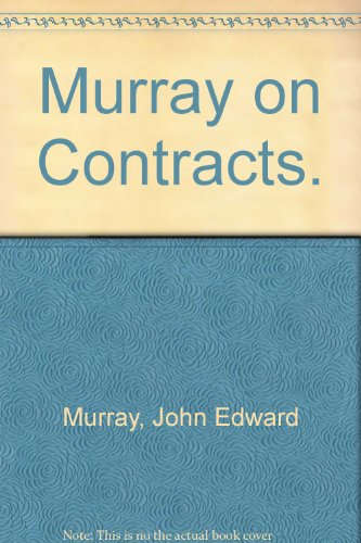 Beispielbild fr Murray on Contracts. zum Verkauf von ThriftBooks-Atlanta