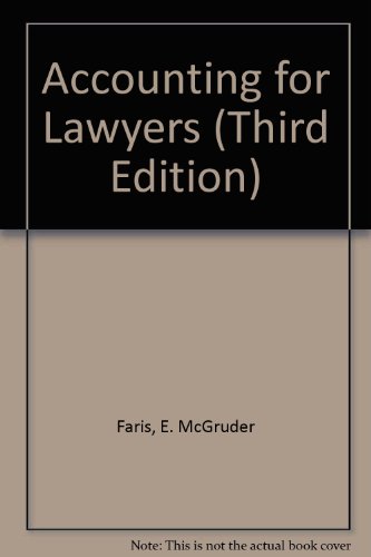 Beispielbild fr Accounting for Lawyers: Third Edition zum Verkauf von Xochi's Bookstore & Gallery