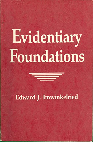 Imagen de archivo de Evidentiary foundations a la venta por HPB-Red