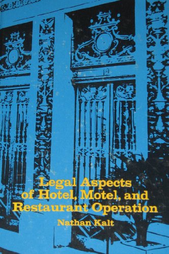 9780672960895: Legal Aspects of Hotel, Motel and Restaurant Operation