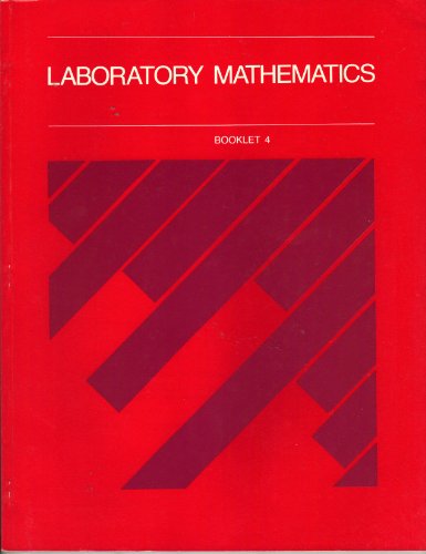 Stock image for LABORATORY MATHEMATICS, Booklet 4 * for sale by L. Michael