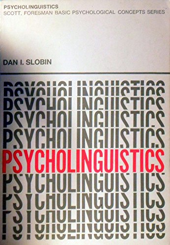 Imagen de archivo de Psycholinguistics a la venta por Reliant Bookstore