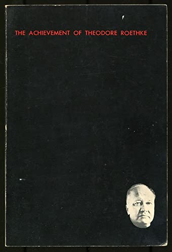 Beispielbild fr Achievement of Theodore Roethke zum Verkauf von Better World Books