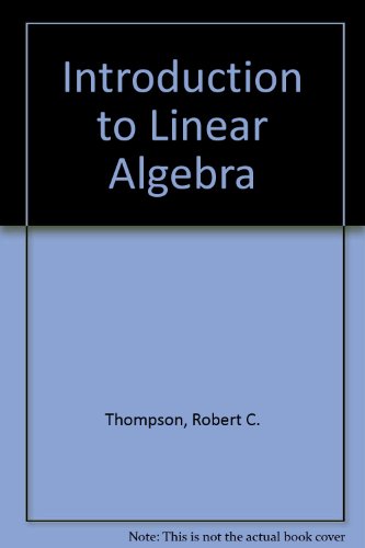 Stock image for Introduction to Linear Algebra for sale by BookDepart
