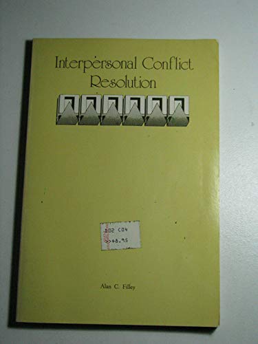 Beispielbild fr Interpersonal Conflict Resolution (Management Applications Series) zum Verkauf von Aaron Books