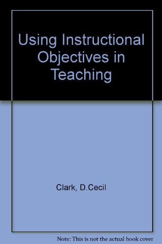 Using instructional objectives in teaching