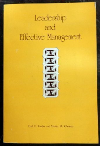 Beispielbild fr Leadership and Effective Management zum Verkauf von Better World Books