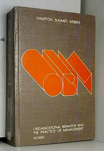 Stock image for Organizational Behavior and the Practice of Management (Scott, Foresman Series in Management and Organizations) for sale by HPB-Red