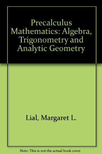 Stock image for Precalculus mathematics; algebra, trigonometry, and analytic geometry for sale by HPB-Red
