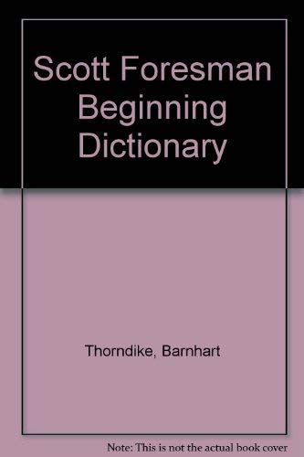 Imagen de archivo de Thorndike Barnhart Beginner Dictionary a la venta por Better World Books
