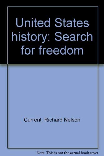 Beispielbild fr United States History: Search for Freedom zum Verkauf von Ground Zero Books, Ltd.
