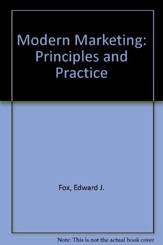 Stock image for Modern Marketing: Principles and Practice for sale by BooksRun