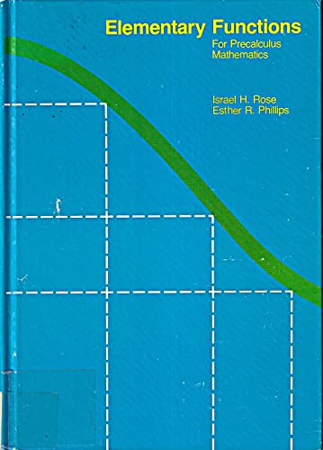 9780673150691: Elementary Functions for Precalculus Mathematics
