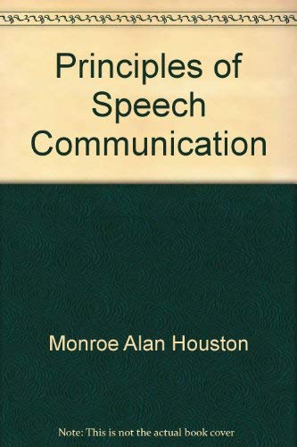 Beispielbild fr Principles of speech communication zum Verkauf von SecondSale