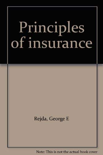 9780673153449: Principles of Insurance