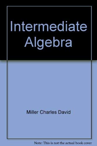 Beispielbild fr Intermediate Algebra zum Verkauf von ThriftBooks-Dallas