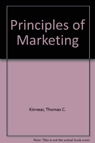 Stock image for Principles of Marketing for sale by Irish Booksellers