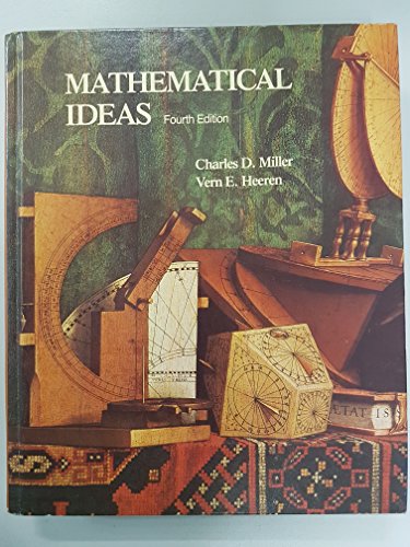 Imagen de archivo de Mathematical Ideas a la venta por Better World Books